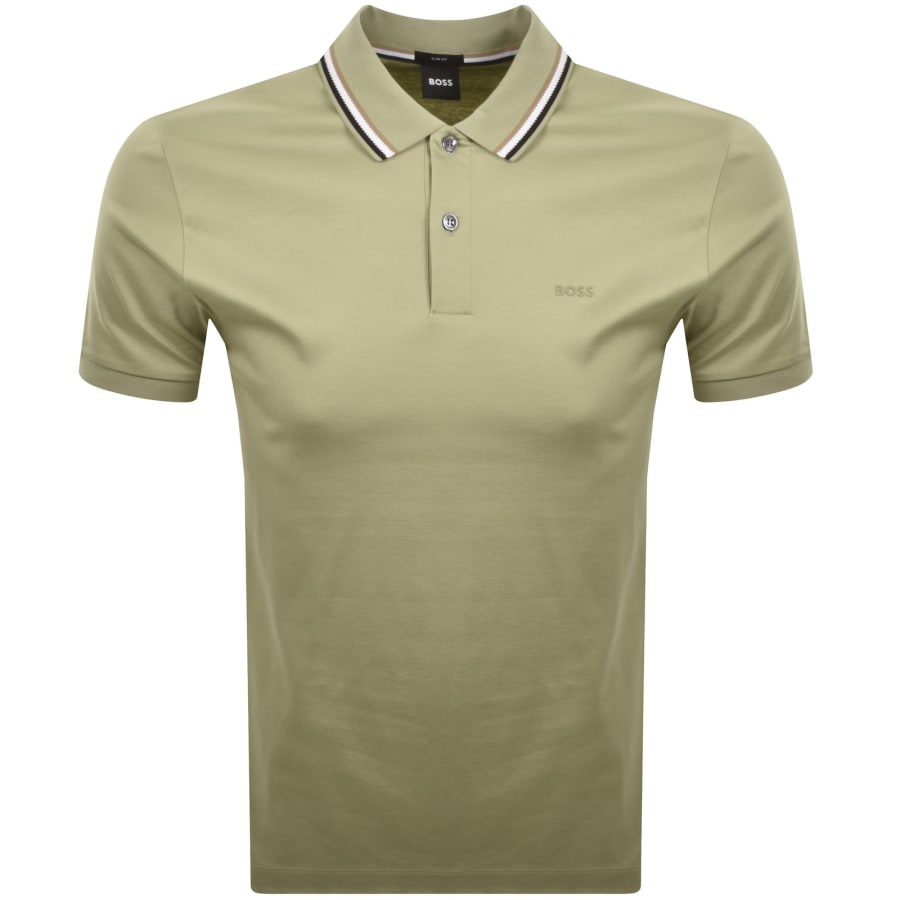 Image number 1 for BOSS Penrose 38 Polo T Shirt Green