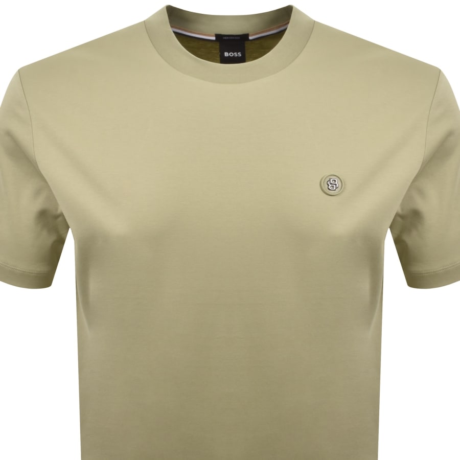 Image number 2 for BOSS C Taut 01 Mercerised T Shirt Green