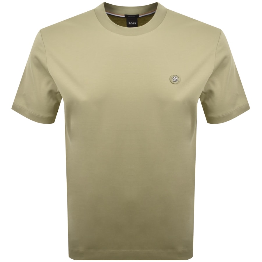 Image number 1 for BOSS C Taut 01 Mercerised T Shirt Green