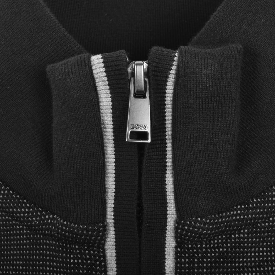 Image number 4 for BOSS H Sidney 80 Quarter Zip Sweatshirt Black