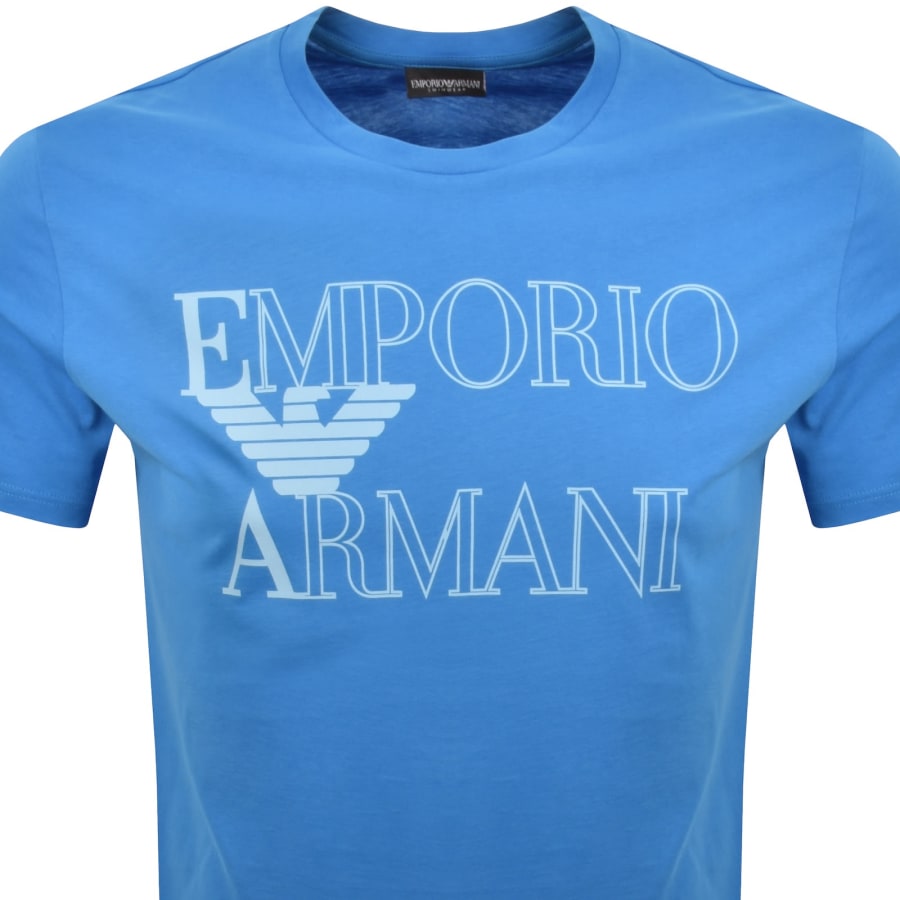 Image number 2 for Emporio Armani Logo T Shirt Blue