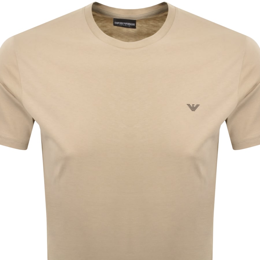Image number 3 for Emporio Armani Logo T Shirt Beige