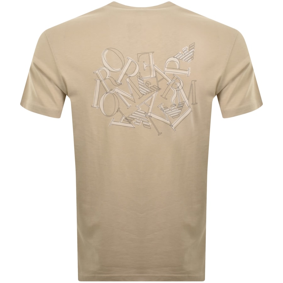Image number 5 for Emporio Armani Logo T Shirt Beige