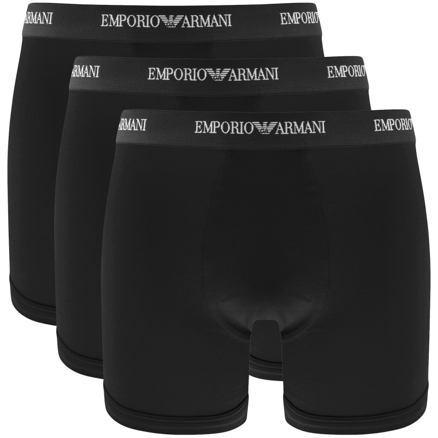 Image number 1 for Emporio Armani 3 Pack Boxers Black