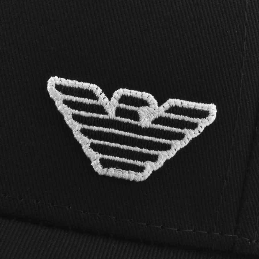 Image number 4 for Emporio Armani Baseball Logo Cap Black