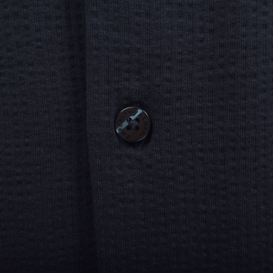 Image number 4 for Emporio Armani Short Sleeved Shirt Navy