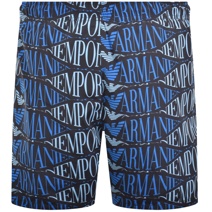 Image number 2 for Emporio Armani Boxer Swim Shorts Blue