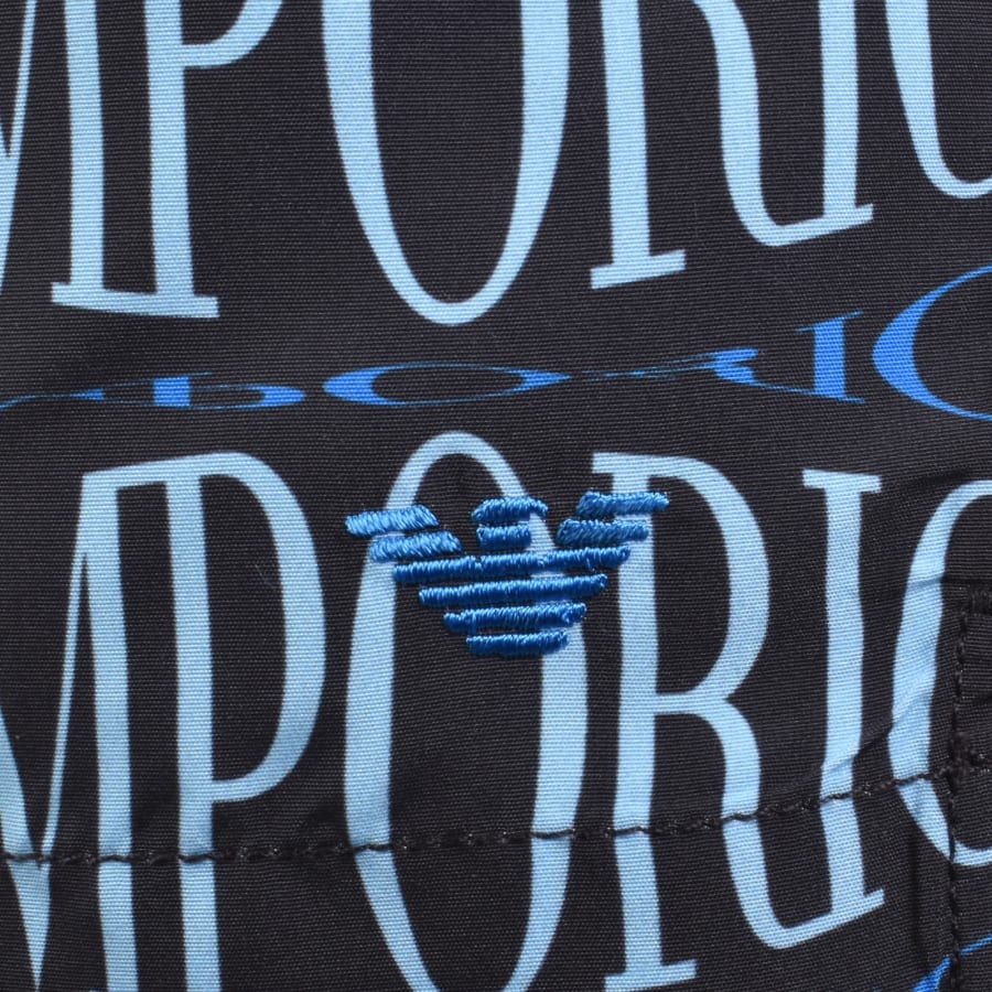 Image number 3 for Emporio Armani Boxer Swim Shorts Blue
