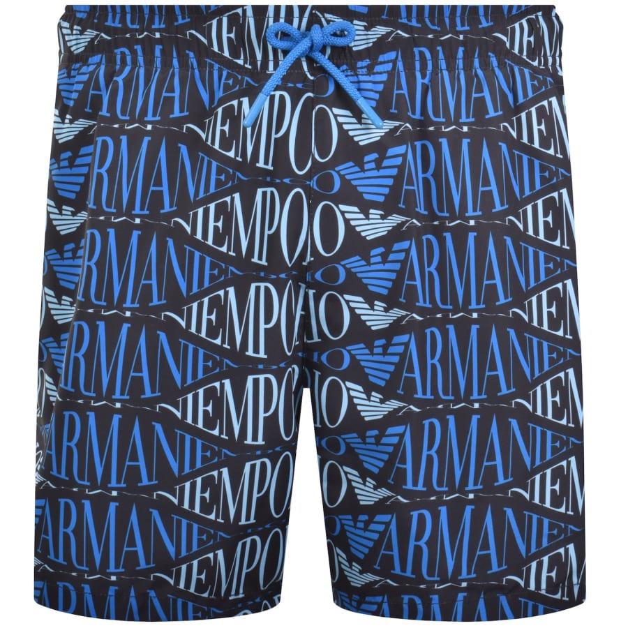 Image number 1 for Emporio Armani Boxer Swim Shorts Blue