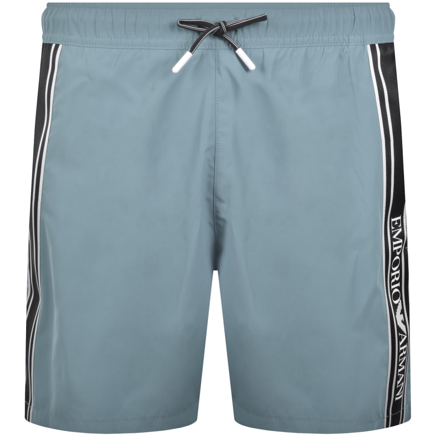 Image number 2 for Emporio Armani Boxer Swim Shorts Blue