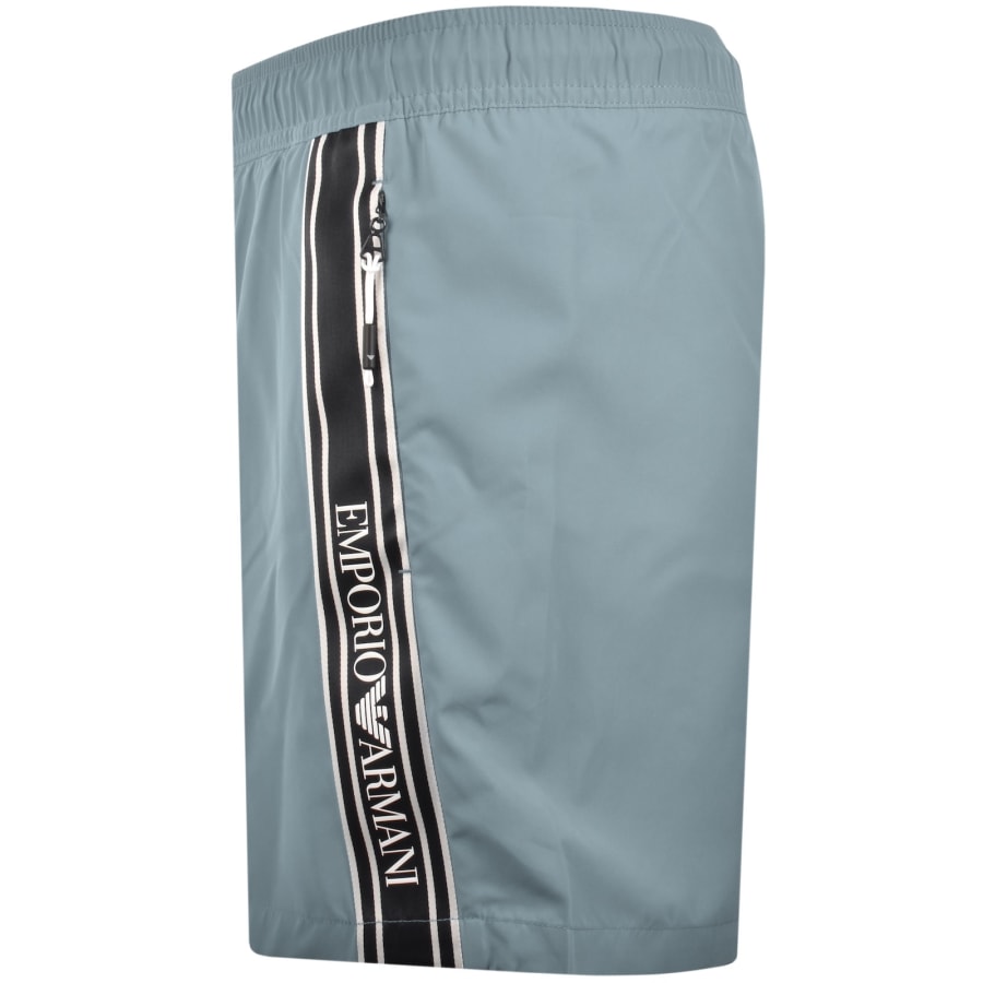 Image number 4 for Emporio Armani Boxer Swim Shorts Blue