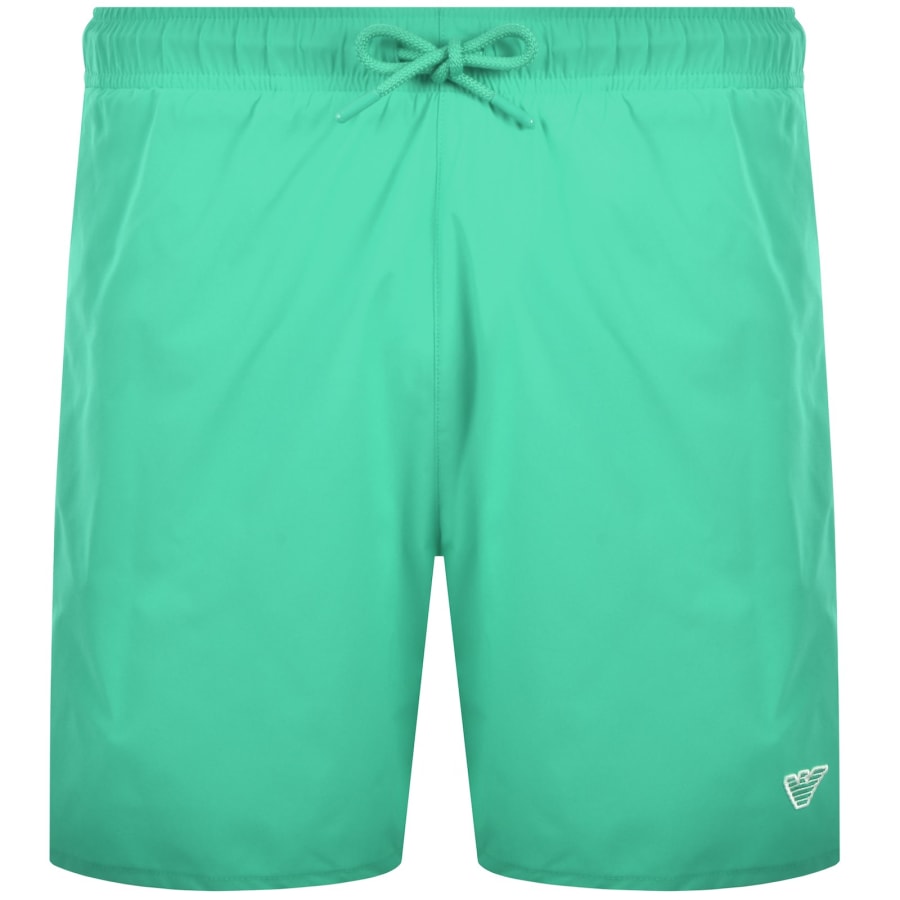 Image number 1 for Emporio Armani Boxer Swim Shorts Green