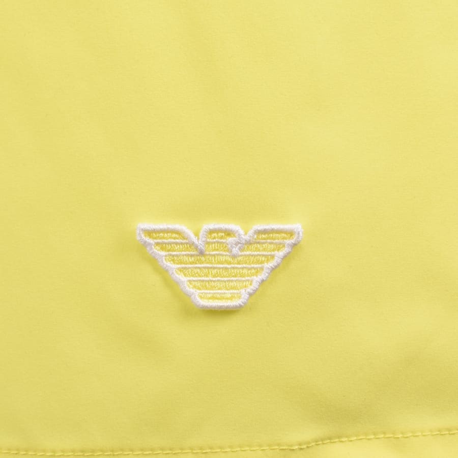 Image number 3 for Emporio Armani Boxer Swim Shorts Yellow