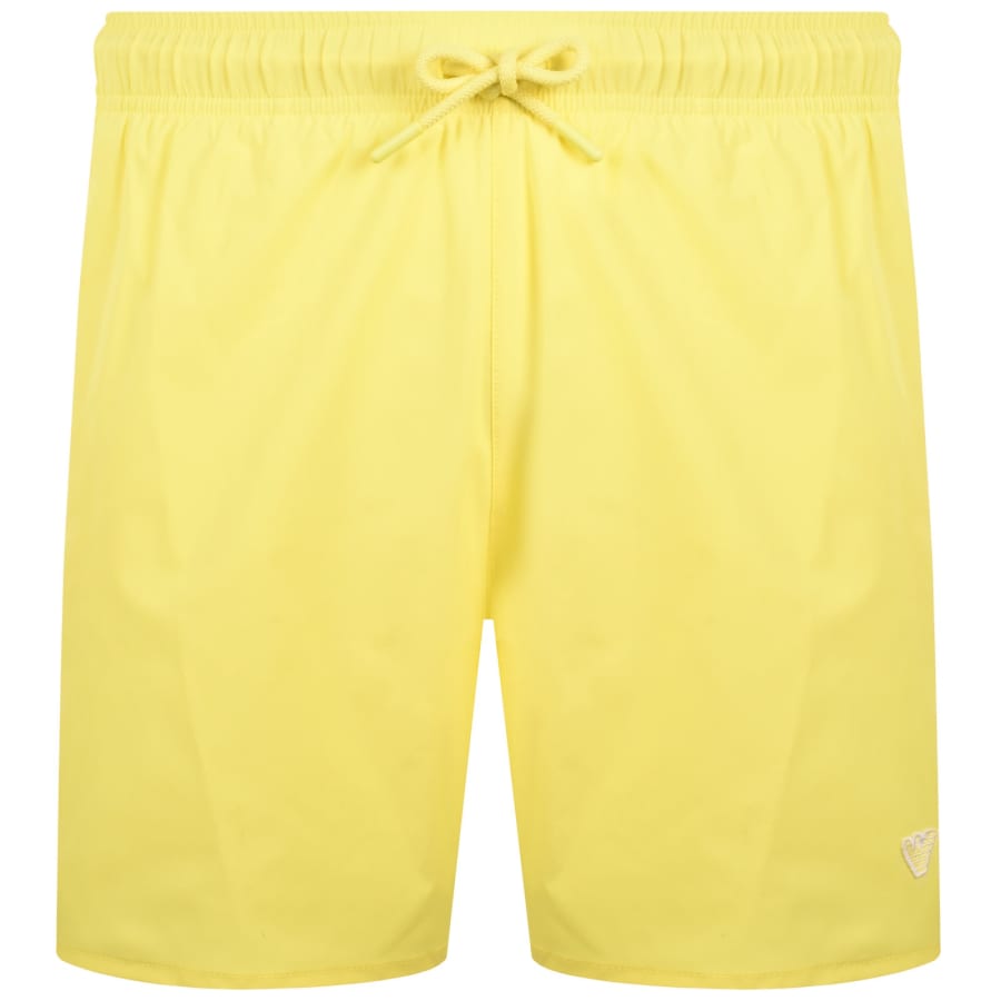 Image number 1 for Emporio Armani Boxer Swim Shorts Yellow