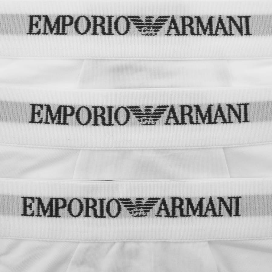Image number 3 for Emporio Armani 3 Pack Boxers White