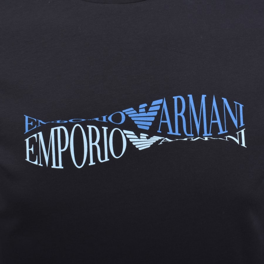 Image number 3 for Emporio Armani Logo T Shirt Navy