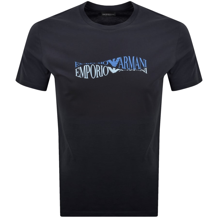 Image number 1 for Emporio Armani Logo T Shirt Navy