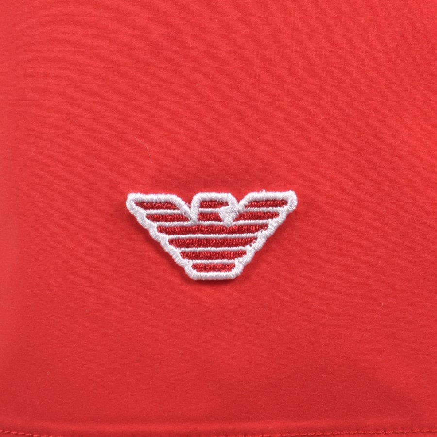 Image number 3 for Emporio Armani Boxer Swim Shorts Red
