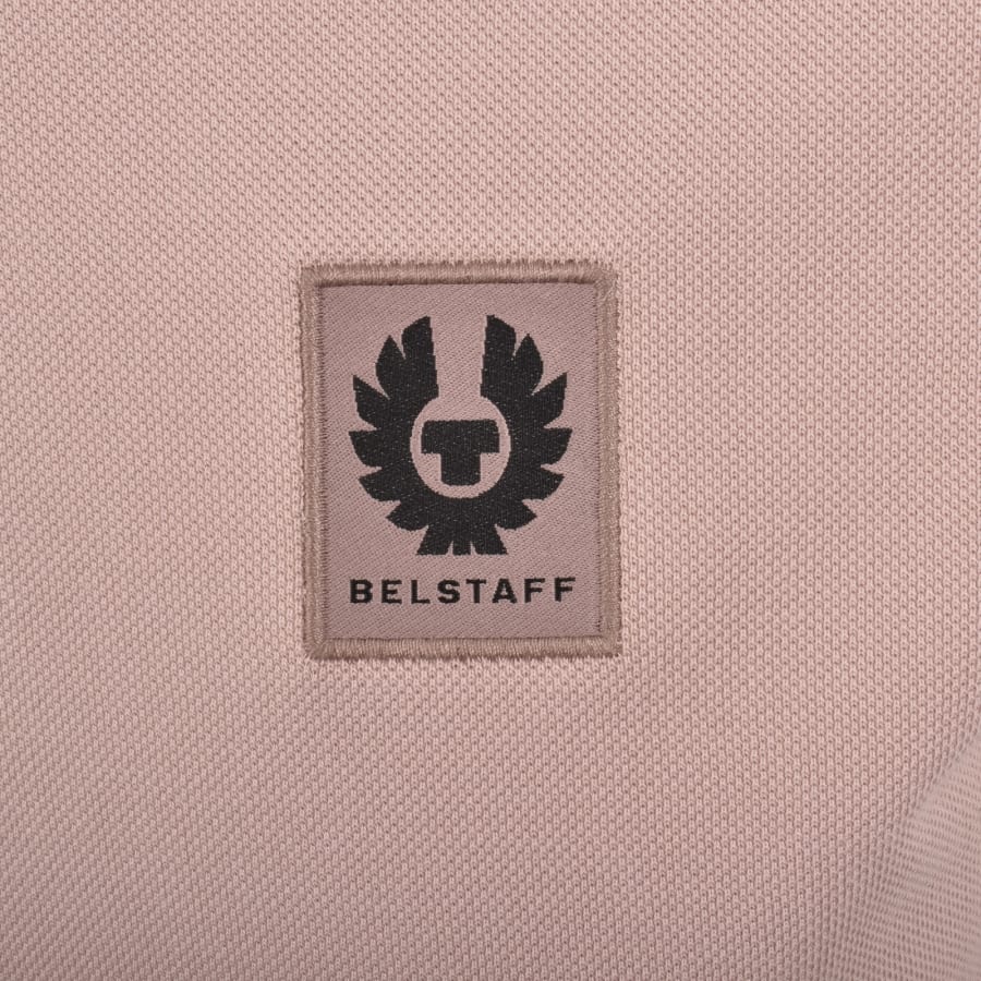 Image number 3 for Belstaff Logo Polo T Shirt Dusk Pink
