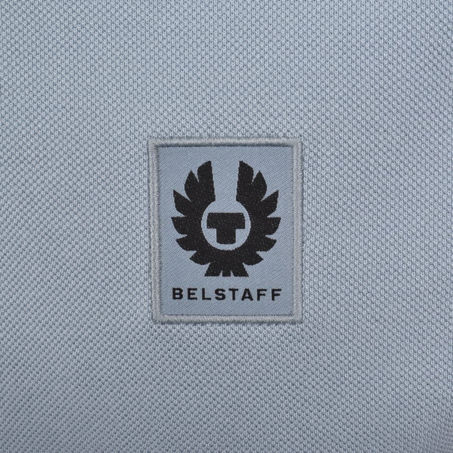 Image number 3 for Belstaff Logo Polo T Shirt Mist Blue