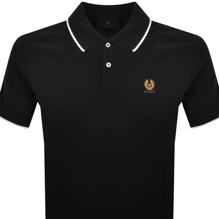 Image number 2 for Belstaff Tipped Polo T Shirt Black