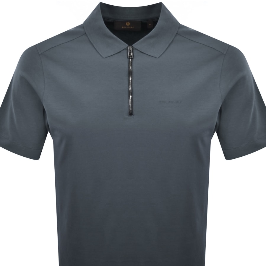 Image number 2 for Belstaff Alloy Polo T Shirt Petrol Blue