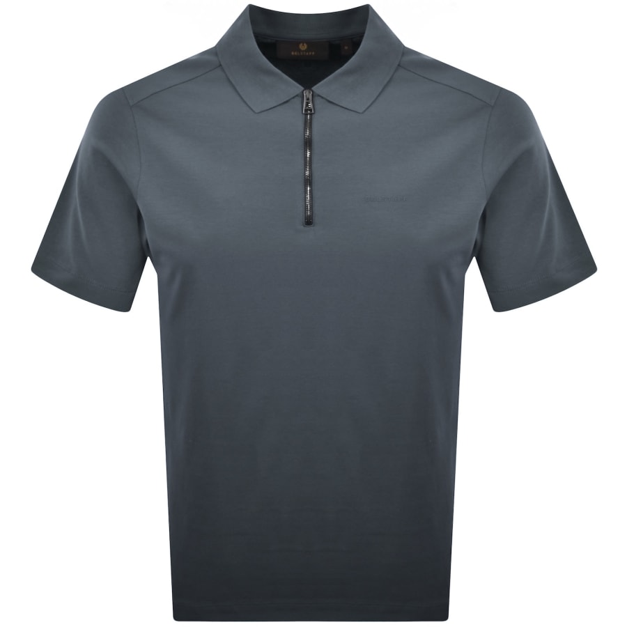 Image number 1 for Belstaff Alloy Polo T Shirt Petrol Blue