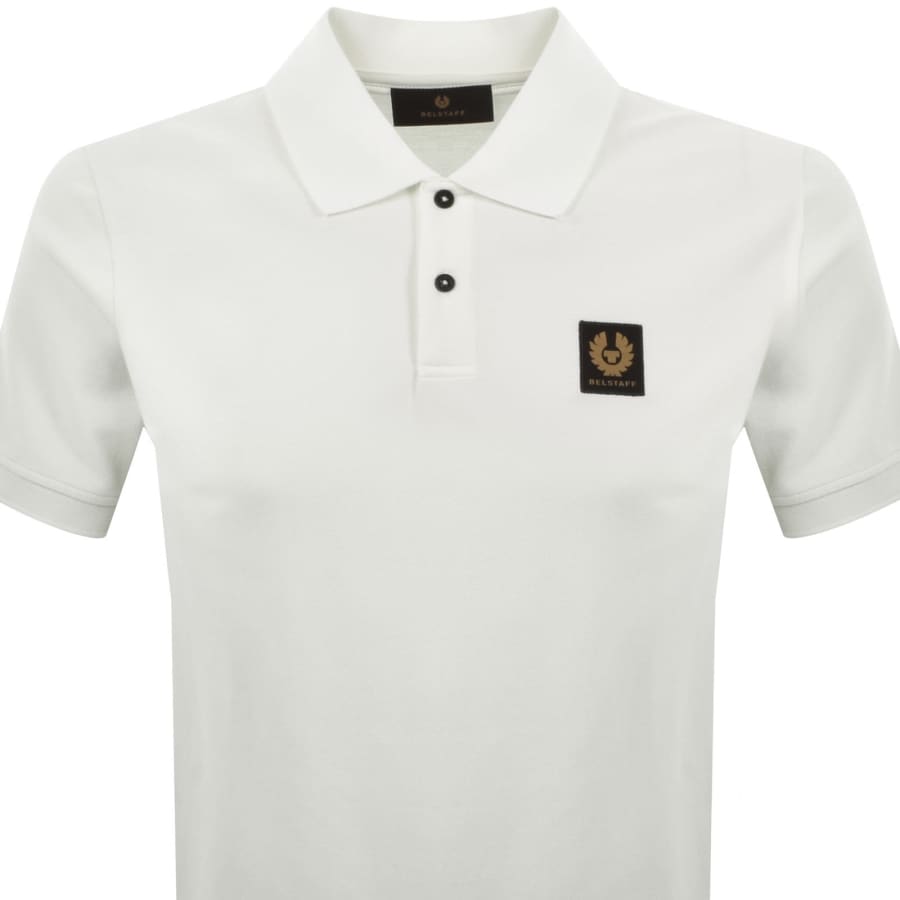 Image number 2 for Belstaff Logo Polo T Shirt White