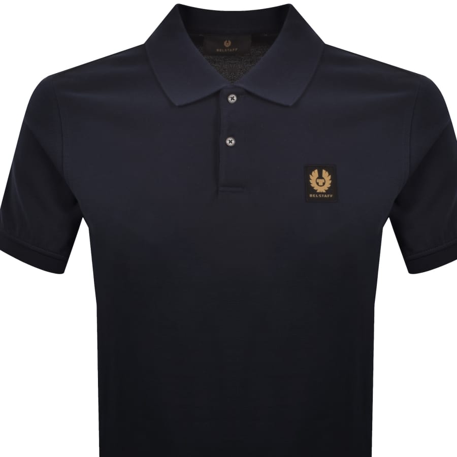 Image number 2 for Belstaff Logo Polo T Shirt Dark Ink Navy