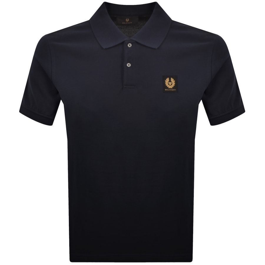 Image number 1 for Belstaff Logo Polo T Shirt Dark Ink Navy