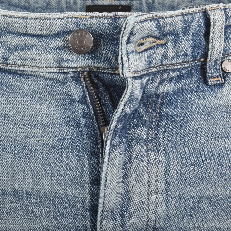 Image number 5 for BOSS Ogden Straight Fit Jeans Light Wash Blue
