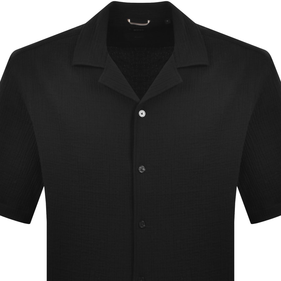 Image number 2 for BOSS Lars Short Sleeve Shirt Black