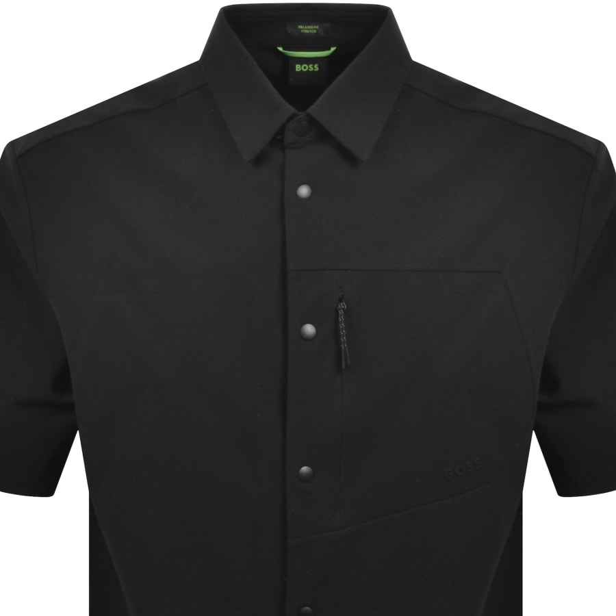 Image number 2 for BOSS ST Network Short Sleeve Shirt Black