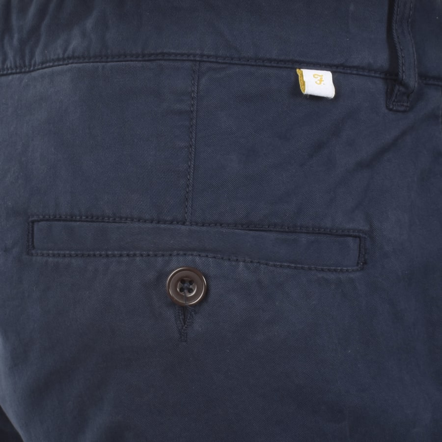 Image number 3 for Farah Hawk Twill Shorts Navy