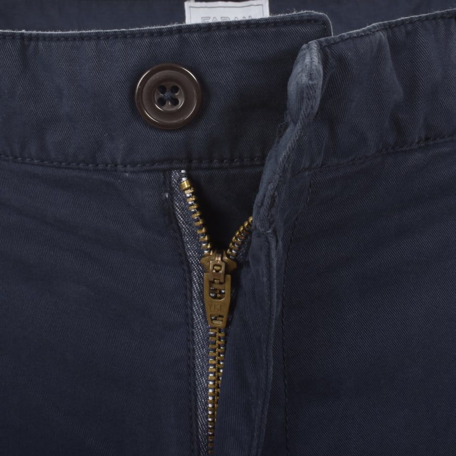 Image number 4 for Farah Hawk Twill Shorts Navy