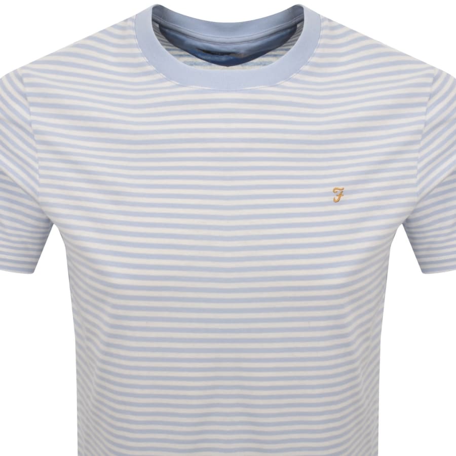 Image number 2 for Farah Castle Short Sleeve T Shirt Blue