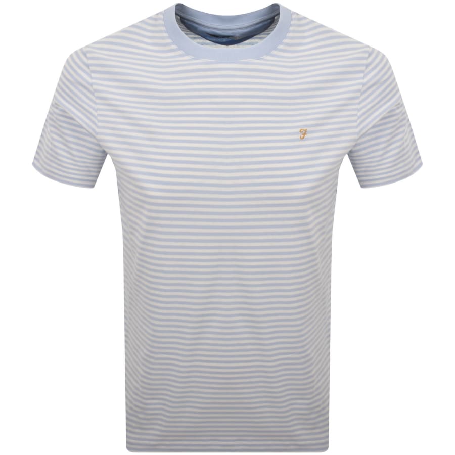 Image number 1 for Farah Castle Short Sleeve T Shirt Blue