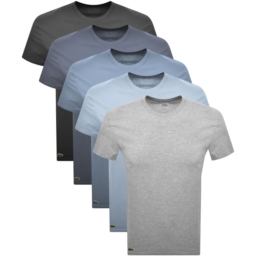 Image number 1 for Lacoste Slim Fit 5 Pack T Shirts