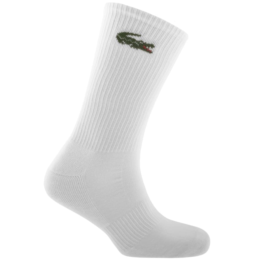 Image number 3 for Lacoste 6 Pack Ribbed Crew Socks