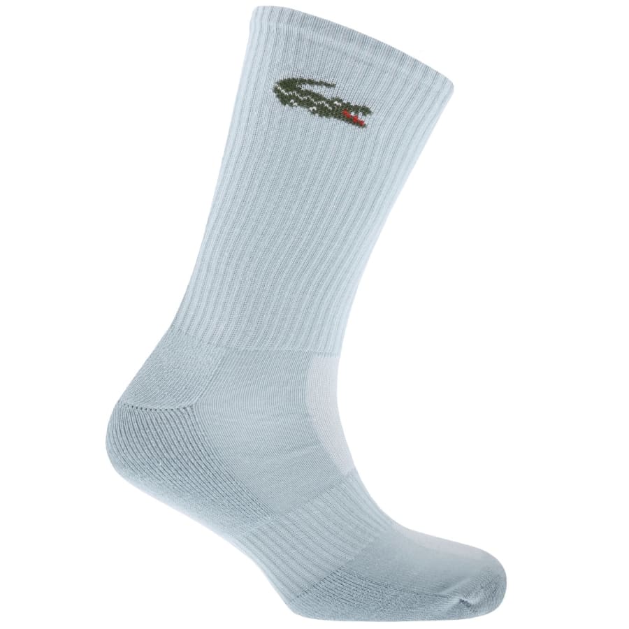 Image number 4 for Lacoste 6 Pack Ribbed Crew Socks