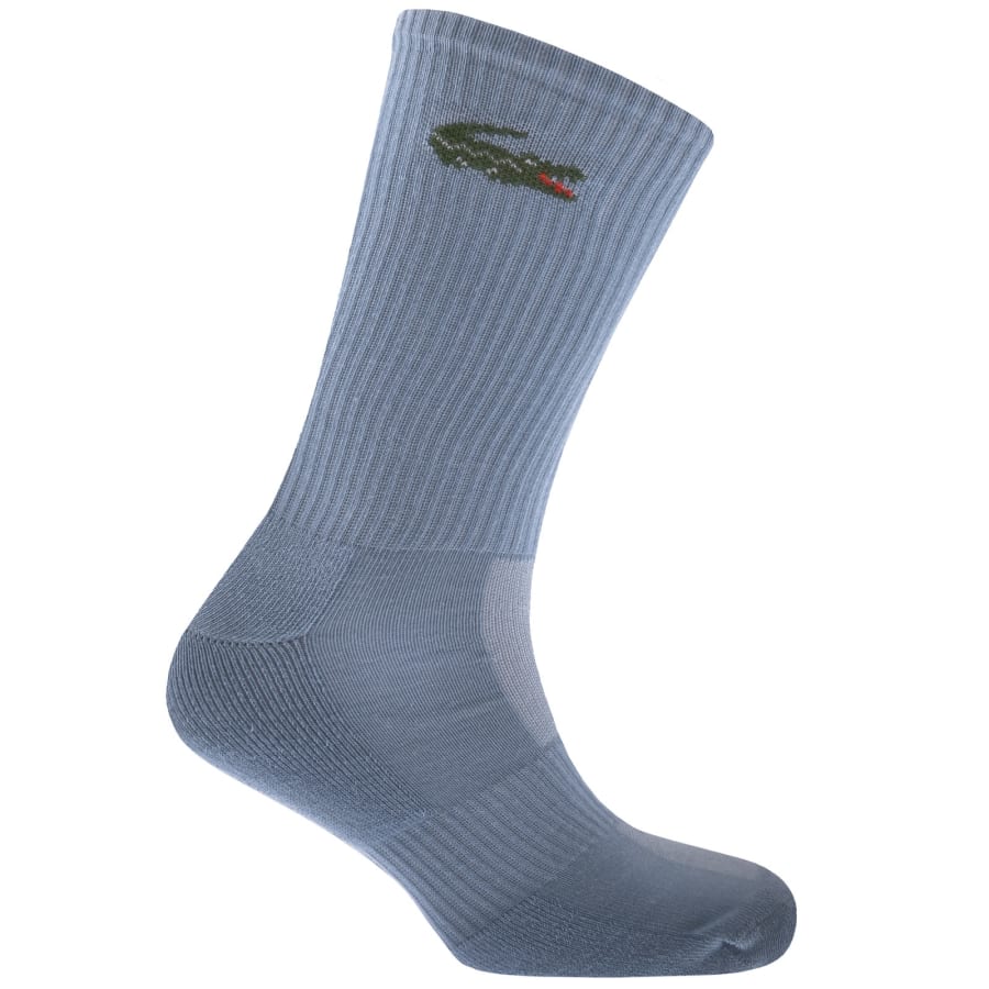 Image number 6 for Lacoste 6 Pack Ribbed Crew Socks