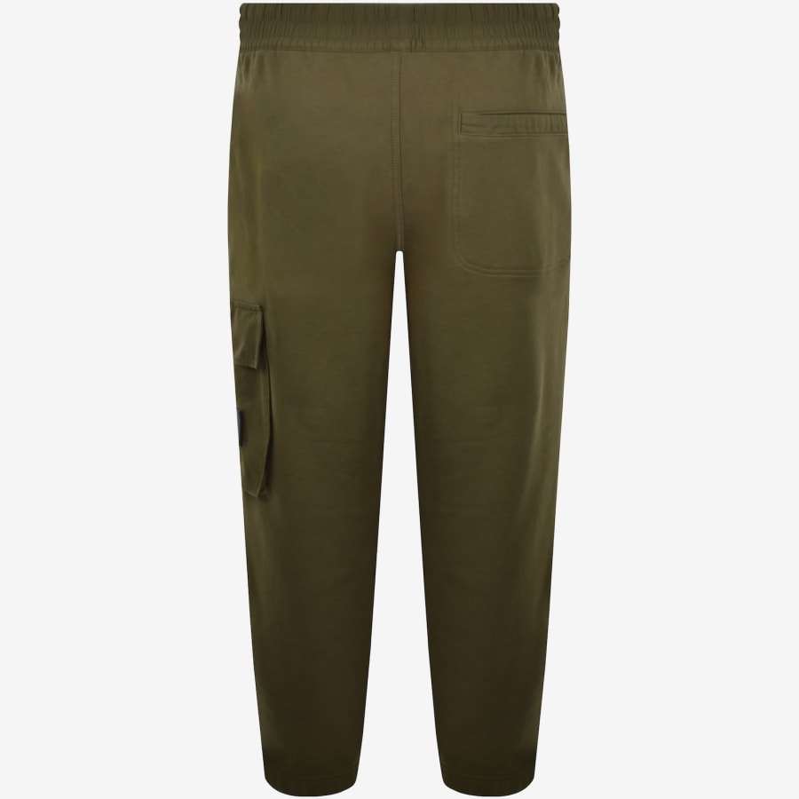 Image number 3 for Calvin Klein Jeans Terry Badge Joggers Green