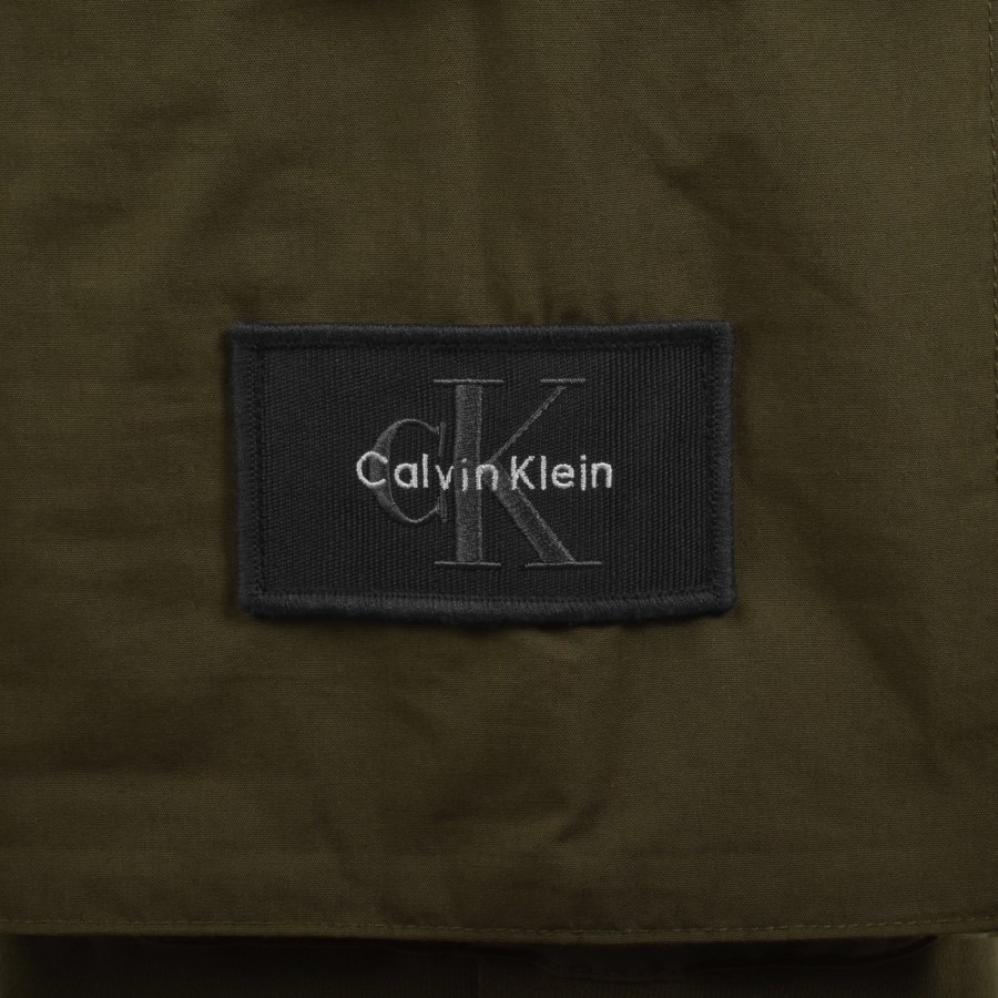 Image number 4 for Calvin Klein Jeans Terry Badge Joggers Green