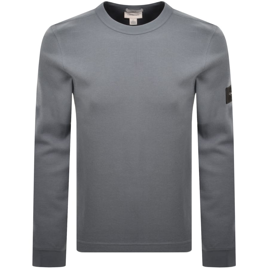 Image number 2 for Calvin Klein Jeans Long Sleeve T Shirt Blue