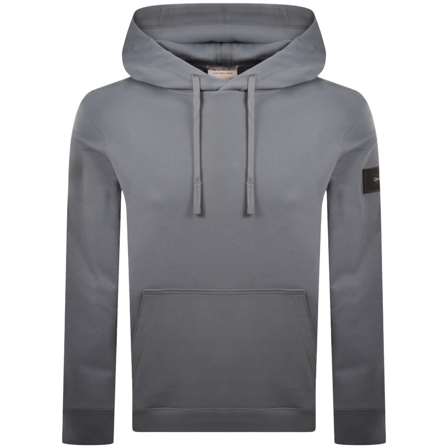 Image number 2 for Calvin Klein Jeans Badge Hoodie Blue
