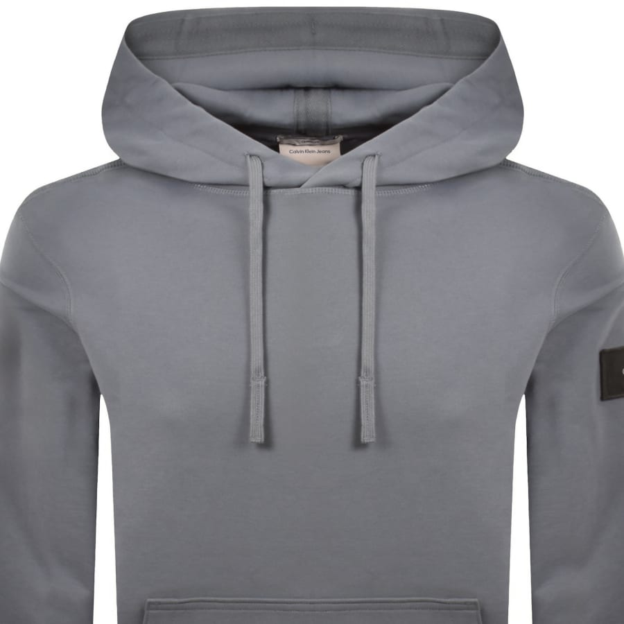 Image number 3 for Calvin Klein Jeans Badge Hoodie Blue