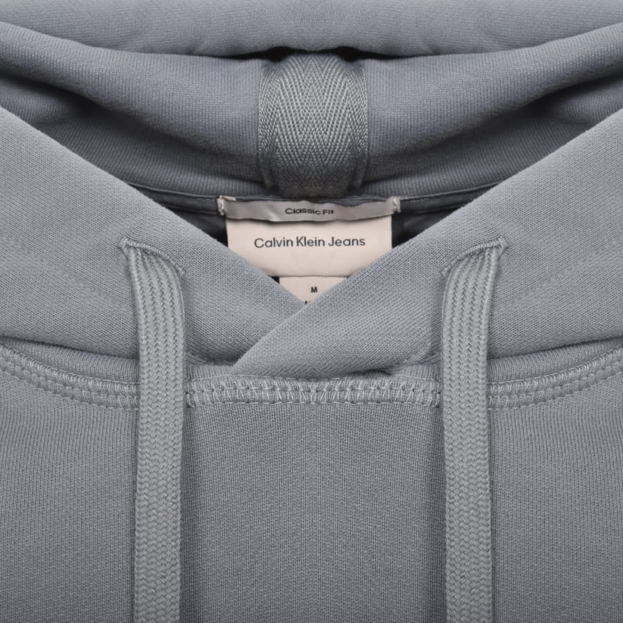 Image number 5 for Calvin Klein Jeans Badge Hoodie Blue