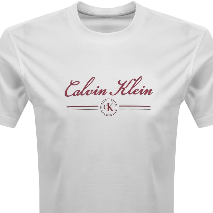 Image number 2 for Calvin Klein Jeans Script T Shirt White