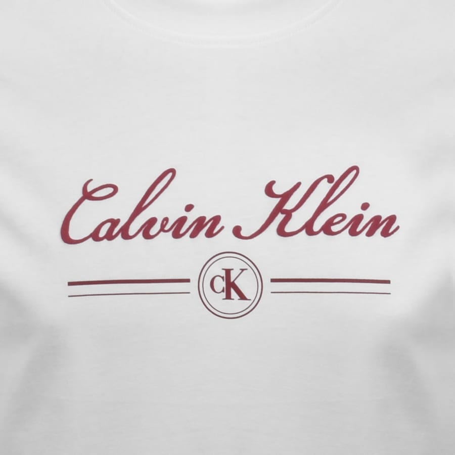 Image number 3 for Calvin Klein Jeans Script T Shirt White
