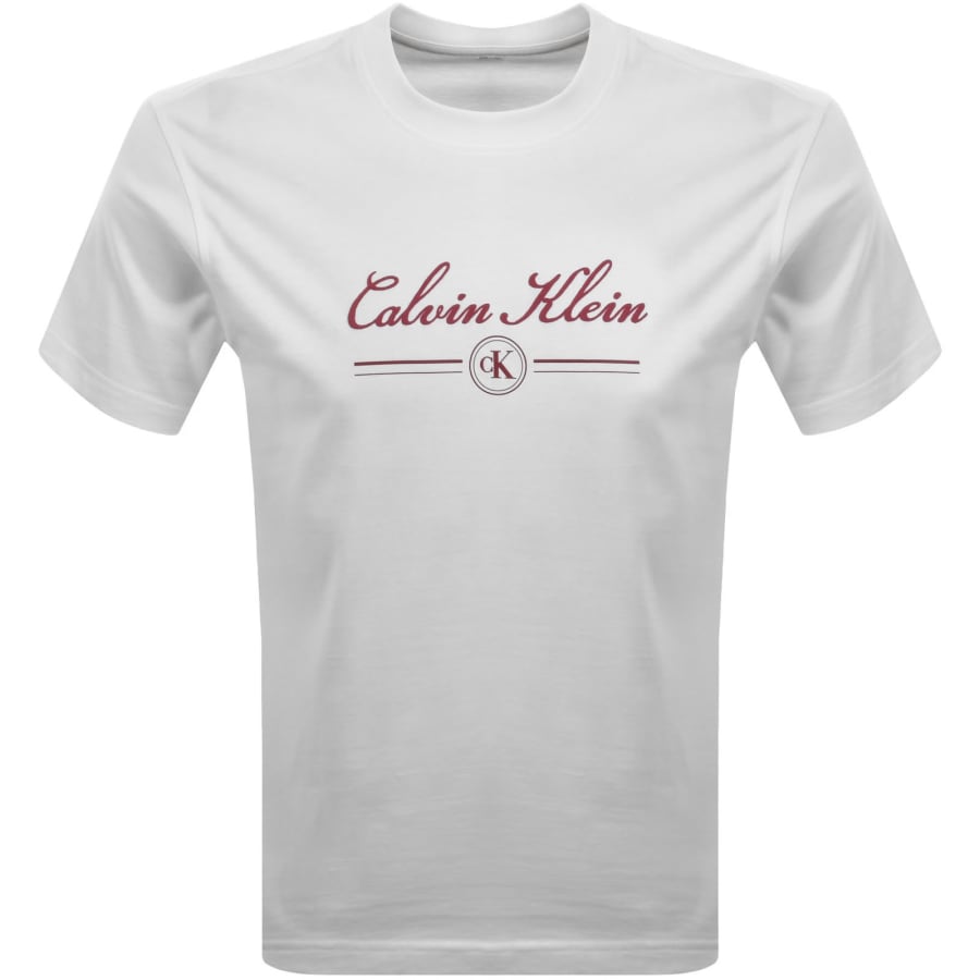 Image number 1 for Calvin Klein Jeans Script T Shirt White